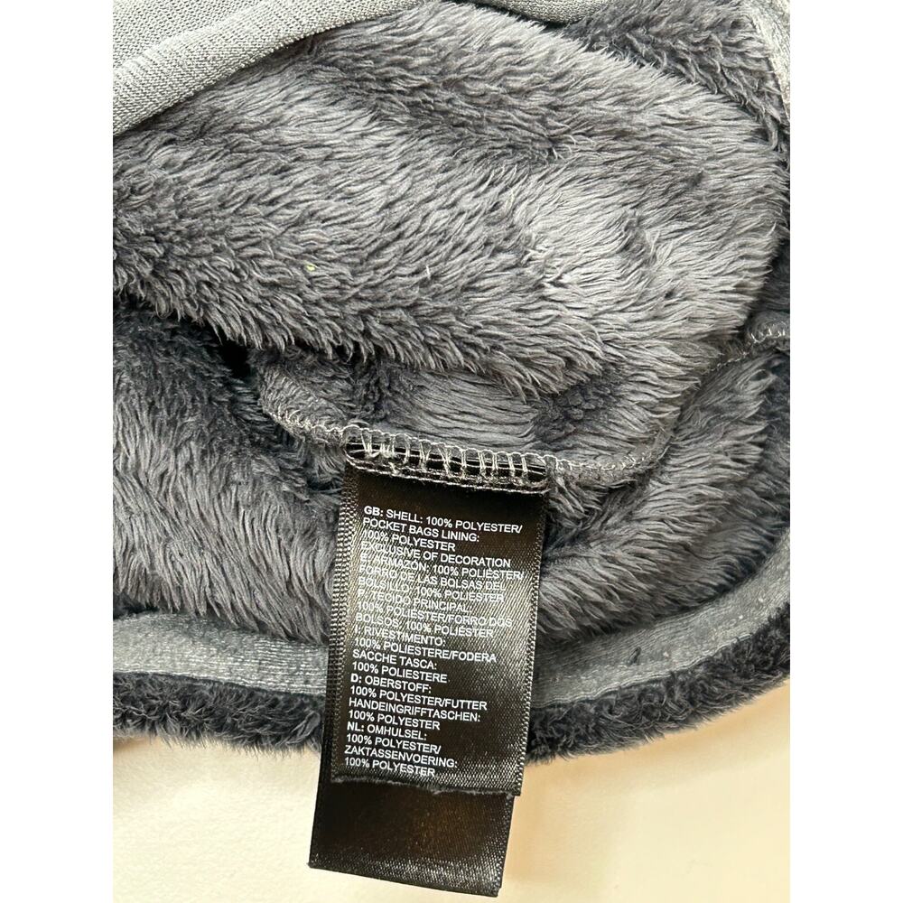 The North Face Gray Full Zip Osito Fleece Coat Jacket Plush Fuzzy Silver Size L - Picture 5 of 9